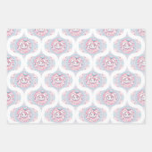 Niedlich Pastel Kawaii Bunny Dot Mandala Retro Oge Geschenkpapier Set (Vorderseite)