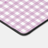 Niedlich Pastel Lila Gingham Pattern Desk Mat Schreibtischunterlage (Ecke)