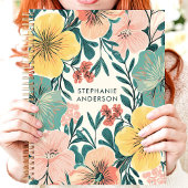 Niedlich Pastel Modern Floral Girl Individuelle Na Planer