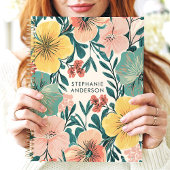 Niedlich Pastel Modern Floral Girl Individuelle Na Planer