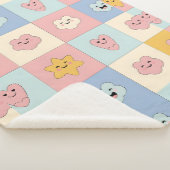 Niedlich Pastel Patchwork Blanket Sherpadecke (3/4)
