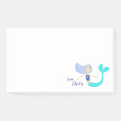 Niedlich Pastel Periwinkle Mermaid Princess Post-it Klebezettel (Vorderseite)