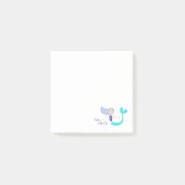 Niedlich Pastel Periwinkle Mermaid Princess Post-it Klebezettel (Vorderseite)