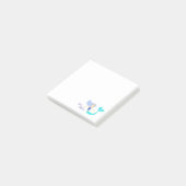 Niedlich Pastel Periwinkle Mermaid Princess Post-it Klebezettel (angewinkelt)