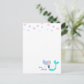 Niedlich Pastel Periwinkle Mermaid Princess Postkarte (Stehend Vorderseite)