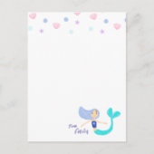 Niedlich Pastel Periwinkle Mermaid Princess Postkarte (Vorderseite)