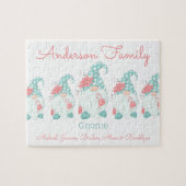 Niedlich Pastel Personalisiert Weihnachten Gnome E Puzzle (Horizontal)