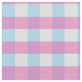 Niedlich Pastel Pink Blue Gingham Karo Stoff (Nahaufnahme)
