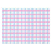 Niedlich Pastel Pink Blue Gingham Karo Tischdecke (Vorderseite (Horizontal))