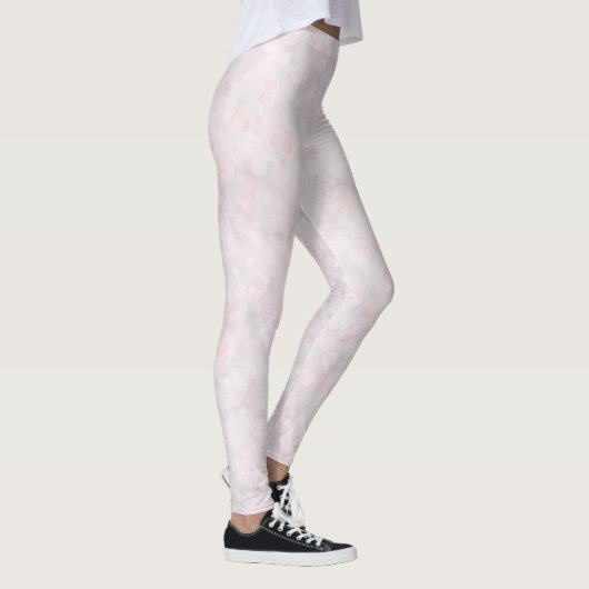 Niedlich Pastel Pink Bokeh Leggings (Rechts)
