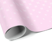 Niedlich Pastel Pink Halftone Gradient Girly Geschenkpapier (Rolleneckpunkt)