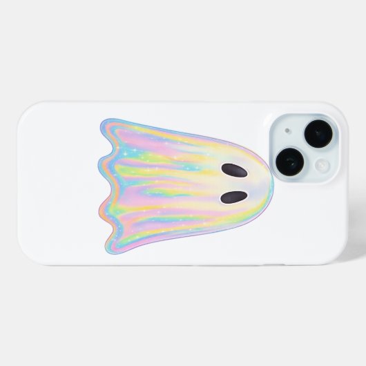 Niedlich Pastel Rainbow Ghost | Ästhetische Spooki Case-Mate iPhone Hülle (Rückseite (Horizontal))