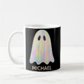 Niedlich Pastel Rainbow Ghost | Ästhetische Spooki Kaffeetasse (Links)