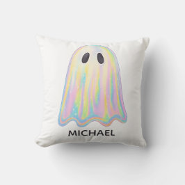 Niedlich Pastel Rainbow Ghost | Ästhetische Spooki Kissen