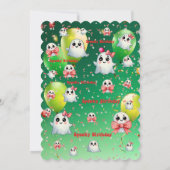 Niedlich Pastel Spooky Ghos Kindergeburtstag Einla Einladung (Rückseite)