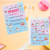Niedlich Pastel Spooky Ghost Kindergeburtstag Einl Einladung