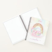 Niedlich Pastel Unicorn Girl-Notebook Notizblock (Innenseite)