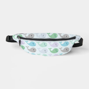 Niedlich Pastel Whale Muster Bauchtasche