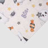 Niedlich Pastel White Boo Ghost Halloween Seidenpapier (Detail)