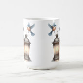 NIEDLICH PASTEL WINTER SNOWMAN & LANTERN & BIRD KAFFEETASSE (Mittel)