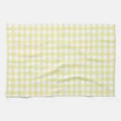 Niedlich Pastel Yellow Gingham Geschirrtuch (Horizontal)