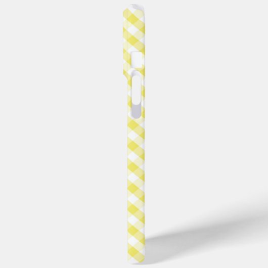 Niedlich Pastel Yellow Gingham Pattern Case-Mate iPhone Hülle (Rückseite / Links)