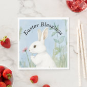 Niedlich Pastell Bunny Osterel Serviette (Beispiel)