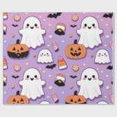 Niedlich Pastell Halloween Geschenkpapier (Flach)