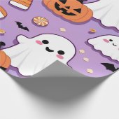Niedlich Pastell Halloween Geschenkpapier (Ecke)