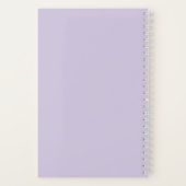 Niedlich Pastell Lila Name School Notizblock (Rückseite)