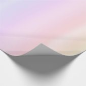 Niedlich Pastell Pink Blauer Regenbogen Gradient Geschenkpapier (Ecke)