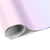 Niedlich Pastell Pink Blauer Regenbogen Gradient Geschenkpapier (Rolleneckpunkt)