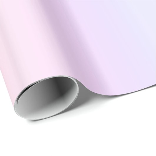 Niedlich Pastell Pink Blauer Regenbogen Gradient Geschenkpapier (Rolleneckpunkt)