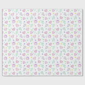 Niedlich Pastell Scattered Diamonds Geschenkpapier (Flach)