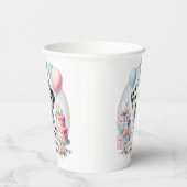 Niedlich Pastell Welpe Dalmatiner - Geburtstag Pappbecher (Rechts)