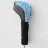 Niedlich-Pastellblume Golf Headcover (angewinkelt)