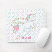 Niedlich Pastellrosa Zauberhafte Einhornsterne Mousepad (Mit Mouse)
