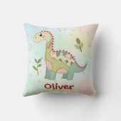Niedlich Patchwork Dinosaur Kissen (Rückseite)