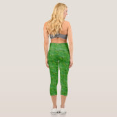 Niedlich Patricks Day Green Irish Lucky Clover Pat Capri Leggings (Rückseite)