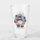 niedlich Patriotic July Vurth gnome Name Glas (Vorderseite)