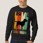 Niedlich Paw Print Labrador Retriever Labrador Dog Sweatshirt (Vorderseite)