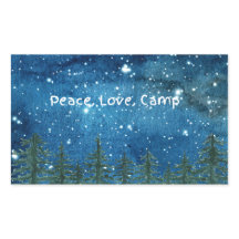 Niedlich Peace Liebe Camp Sticker - Ideal für Camp