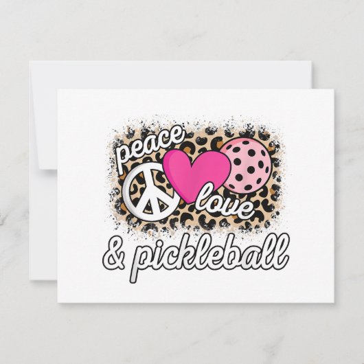 Niedlich Peace Liebe Pickleball Player Funny Pickl (Vorderseite)