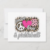 Niedlich Peace Liebe Pickleball Player Funny Pickl (Rückseite)