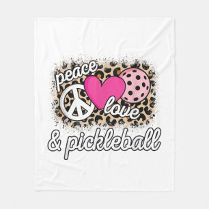 Niedlich Peace Liebe Pickleball Player Funny Pickl Fleecedecke