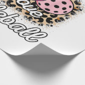 Niedlich Peace Liebe Pickleball Player Funny Pickl Geschenkpapier (Ecke)