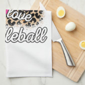 Niedlich Peace Liebe Pickleball Player Funny Pickl Geschirrtuch (Viertel Falte)