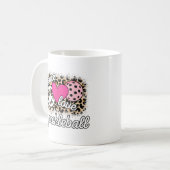 Niedlich Peace Liebe Pickleball Player Funny Pickl Kaffeetasse (Vorderseite Links)