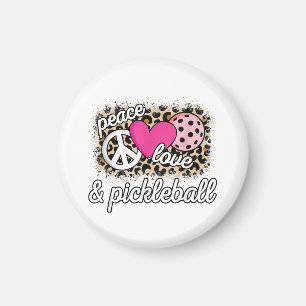 Niedlich Peace Liebe Pickleball Player Funny Pickl Magnet