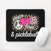 Niedlich Peace Liebe Pickleball Player Funny Pickl Mousepad (Mit Mouse)